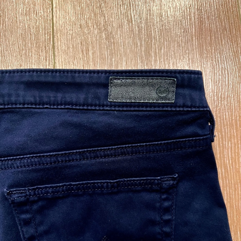 $198 AG Adriano goldschmied NAVY BLUE Stevie ankle straight slim jeans 29 - Picture 3 of 5